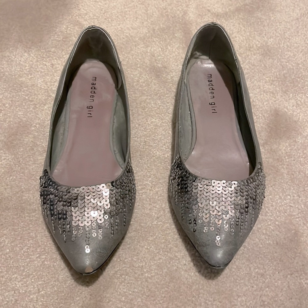Sequinned Madden flats